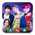 bts video call android application logo